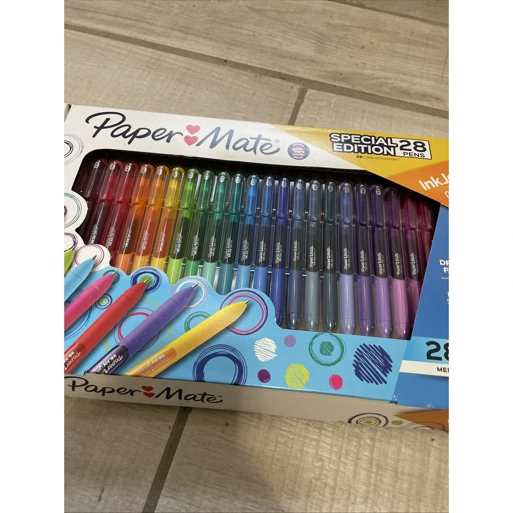 Papermate InkJoy Gel Special Edition 28 Colors Med Pt Gel Pens New In Gift Pack